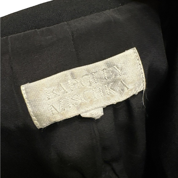 Badgely Mischka Couture USA Made Elegant Wool Blend Beaded Black Jacket Blazer 8 - Picture 7 of 7